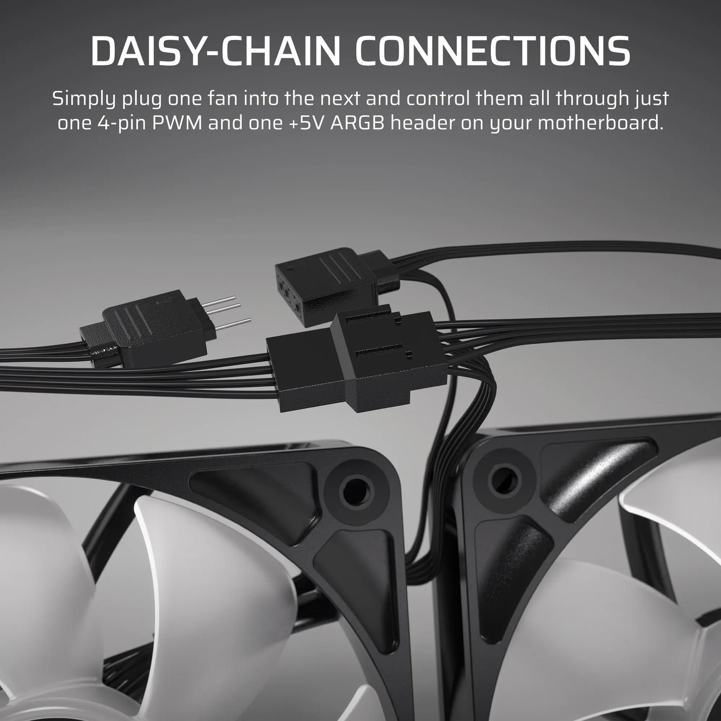 Corsair RS140 ARGB 140mm PWM Fans Dual Pack – White