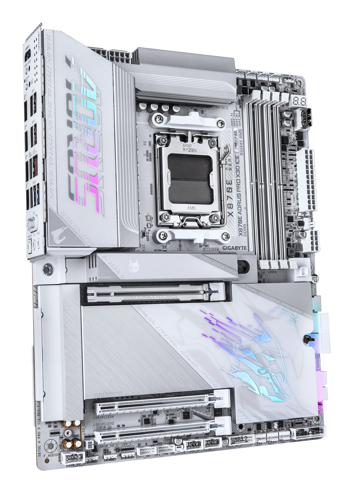 GIGABYTE Aorus AMD X870 Chipset for AMD AM5; 4x DDR5; 4x M2; 2x HDMI (1x front)/2 x USB4® USB Type-C®; ATX