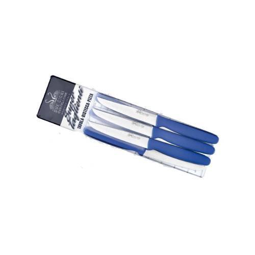 FOX 2C 1713 B Due Cigni Steak Knife - Plain Edge Blade - Blue