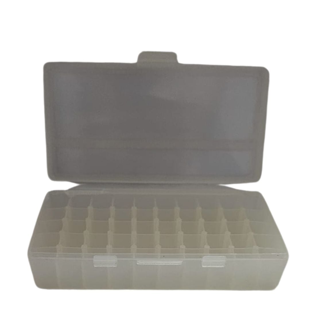 Plastic Ammo Case Medium Clear 50 Piece