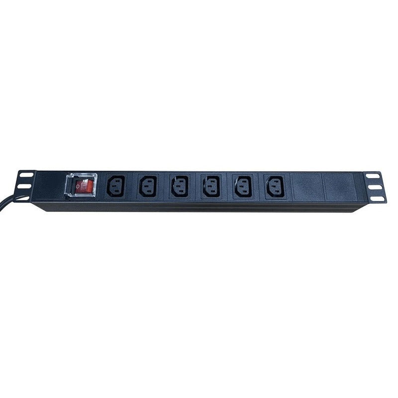 Cabinet 1U PDU 19" 10-Way 10A IEC Outlet incl On/Off Switch