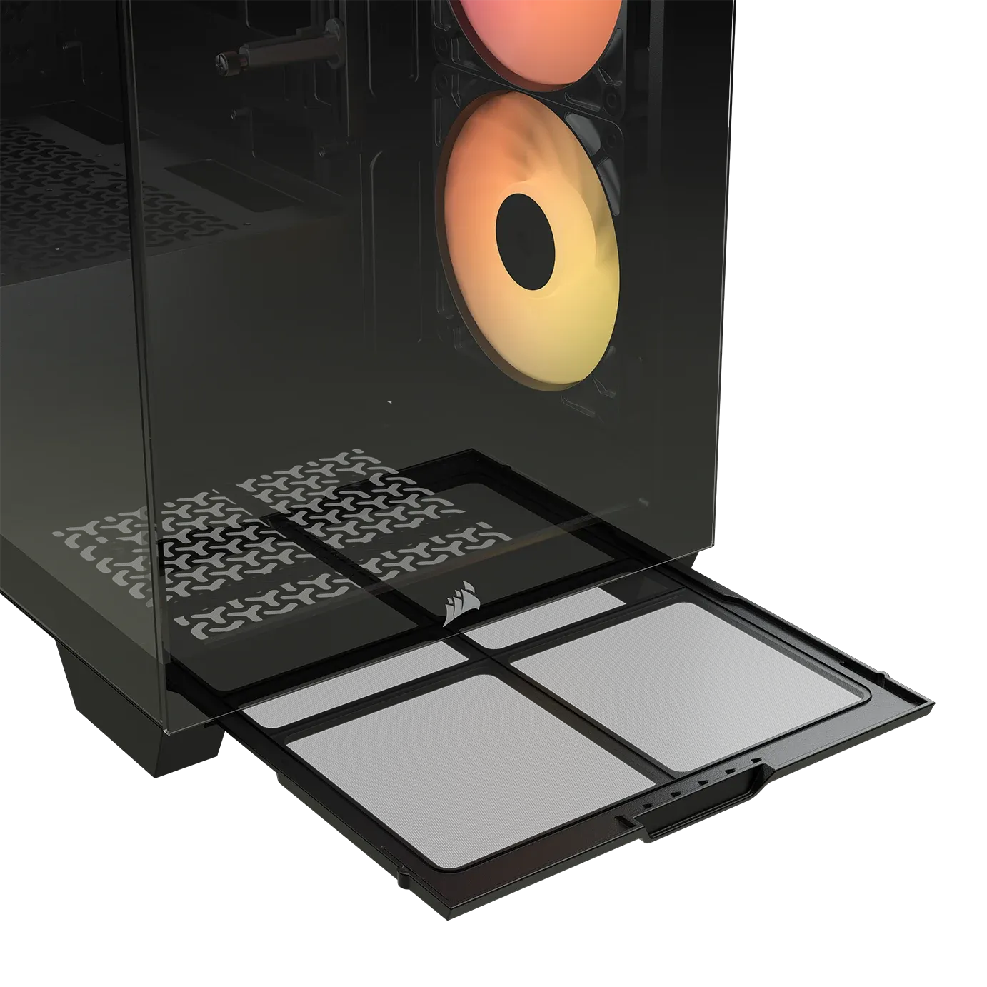 3500X RS-R ARGB Tempered Glass Mid-Tower PC Case; Black