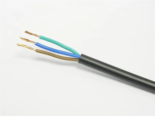0.75mm 3 Core Black Power Cable P/m - Guards On Duty Shop & Security Guards