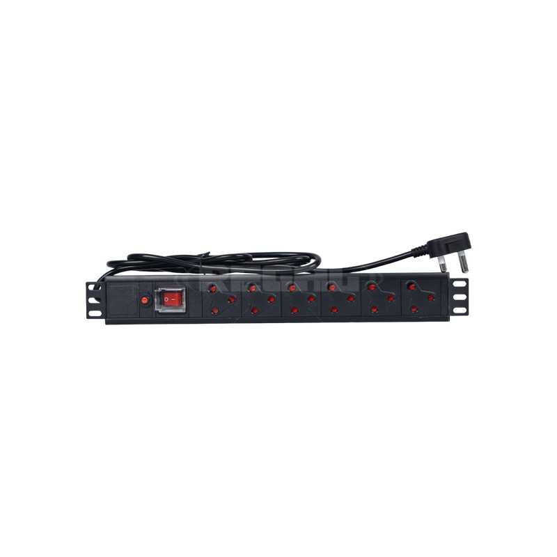 Cabinet 1.5U PDU 19" 6-Way 16A SA Outlet (Request On)