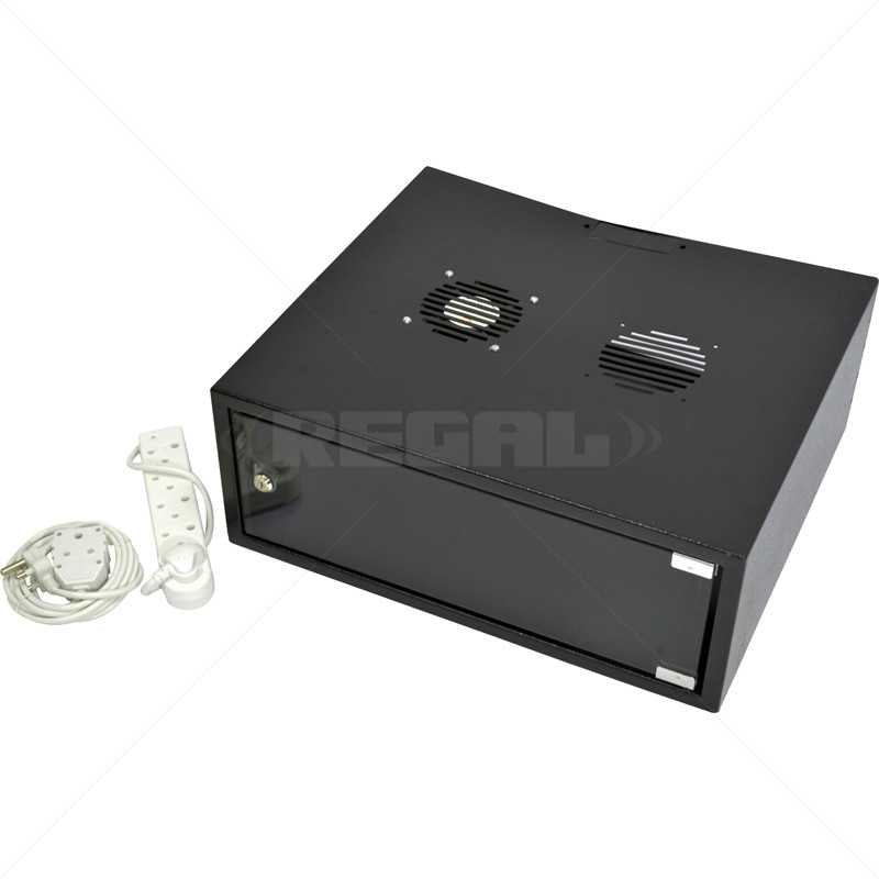 Cabinet 4U Wall Box Solid 500mm F&P