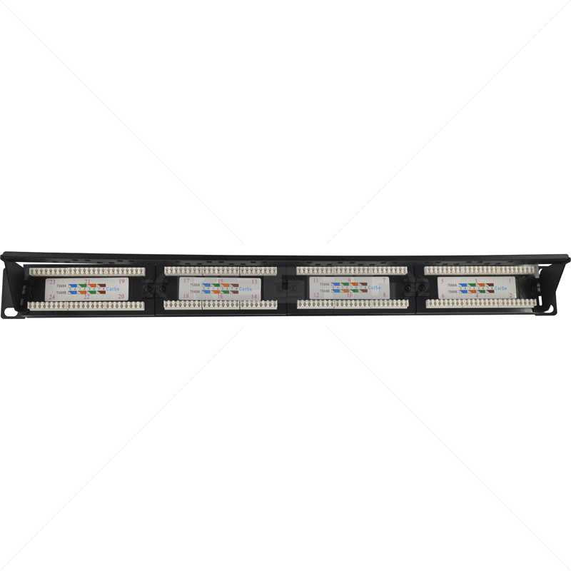 Cabinet Patch Panel CAT5E UTP 24-Port (o Cabinet / Rack)