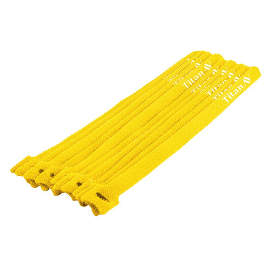 Cable Ties Hook & Loop Yel 200 x 12.5mm (100 Pack)