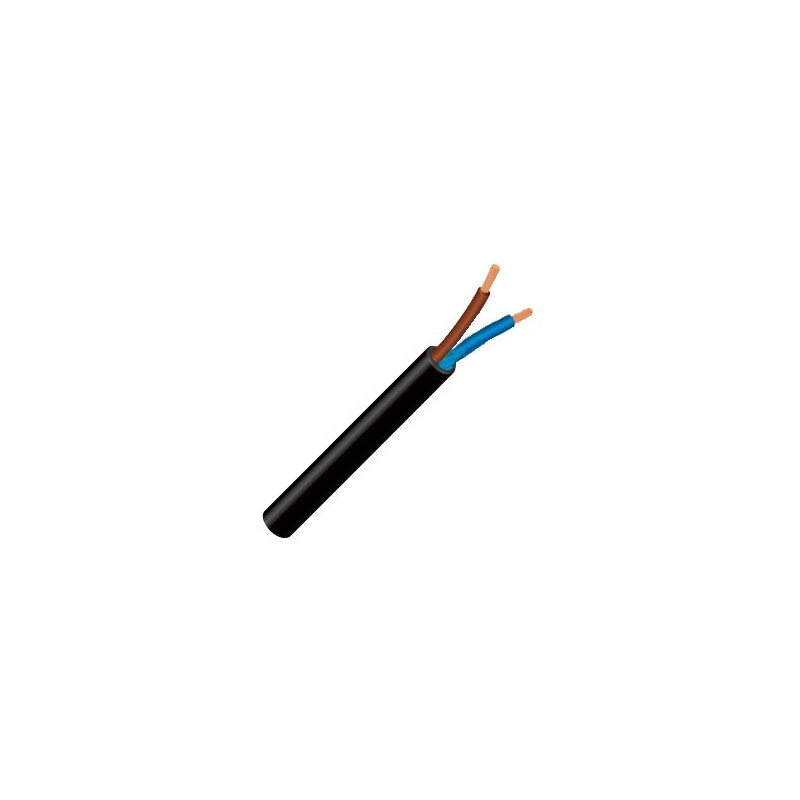 0.5mm Cabtyre 2 Core Black Per Meter - Guards On Duty Shop & Security Guards