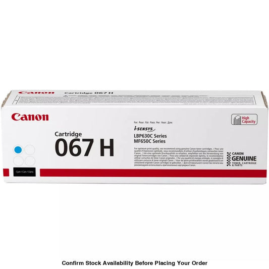 Canon 067H High Yield Cyan Toner Cartridge