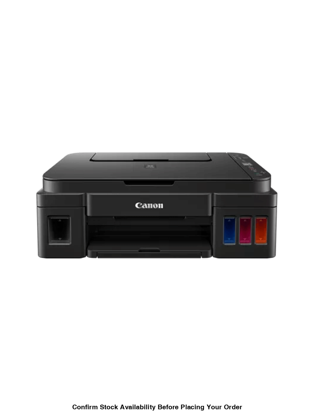 CANON G3410 MEGATANK CONTINUOUS INK SUPPLY SYSTEM A4, 3 IN 1, PRINT, COPY, SCAN, 4800 X 1200 DPI, 8.8 IPM, 5.0 IPM COLOUR,BORDERLESS PRINTING, 100 SHEETS REAR FEED. SUPPORTS WINDOWS ONLY, USB ONLY - NO MC CARTRIDGE CONTINUOUS INK SUPPLY SYSTEM WIRELESS, 1 - Guards On Duty Shop