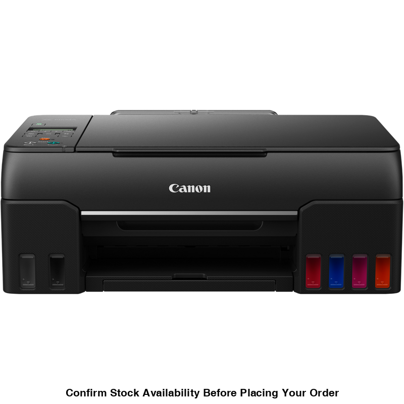 CANON G640 MEGATANK PHOTO PRINTER RANGE, 3 IN ONE, A4 MFP, 3.9 IPM MONO, 3.9 IPM COLOUR, 4800 X 1200 PRINT RESOLUTION, 600 X 1200 SCAN RESOLUTION, 100 SHEET PAPER HANDLING REAR CASSETTE, USB, WI-FI, , SMARTPHONE AND TABLET PRINT,. - INKTANK (BK, C, M, Y, - Guards On Duty Shop