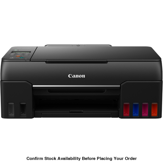 CANON G640 MEGATANK PHOTO PRINTER RANGE, 3 IN ONE, A4 MFP, 3.9 IPM MONO, 3.9 IPM COLOUR, 4800 X 1200 PRINT RESOLUTION, 600 X 1200 SCAN RESOLUTION, 100 SHEET PAPER HANDLING REAR CASSETTE, USB, WI-FI, , SMARTPHONE AND TABLET PRINT,. - INKTANK (BK, C, M, Y, - Guards On Duty Shop