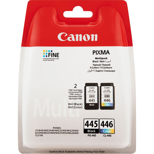 CANON INK CARTRIDGE PG-445/446 MULTIPACK IP2840, MG2440, MG2540, MG2540S, MG2545, MG2940, MG3040, MX494 - Guards On Duty Shop