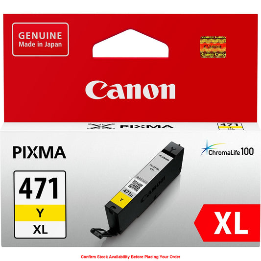 CANON-INK-CLI-471 XL Y-MG5740/ MG7740/ TS5040/ TS6040/TS8040/ TS9040- YIELD 715 - Guards On Duty Shop & Security Guards