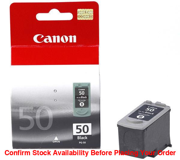 CANON-INK-PG-50 BK-IP2200/IP6210D/MP150- YIELD 750 - Guards On Duty Shop