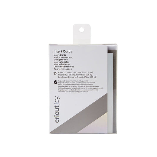 2008043 - Cricut Joy Insert Cards 12-pack (Grey/Holo) 10.2x13.3cm