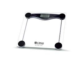 CASA Digital Clear Glass Bathroom Scale Square