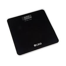 CASA Electronic Bathroom Round Edge Glass Scale Nero
