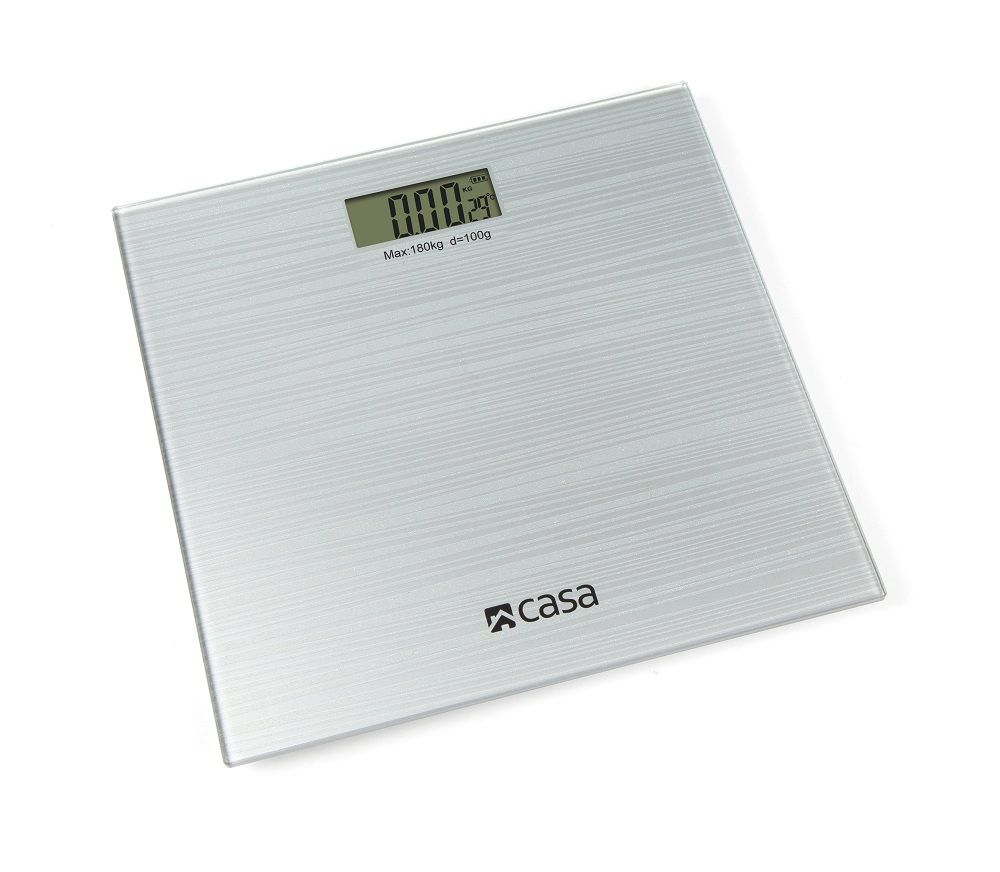 CASA Electronic Bathroom Sparkle Glass Scale Argento