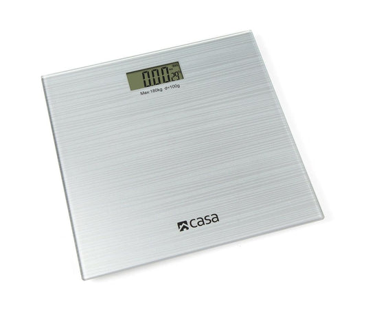 CASA Electronic Bathroom Sparkle Glass Scale Argento