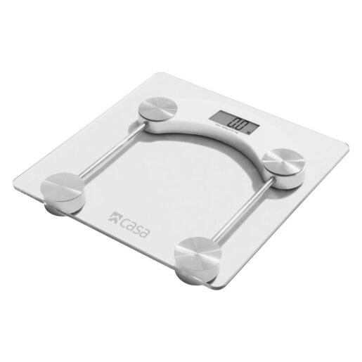 CASA White Digital Glass Bathroom Scale