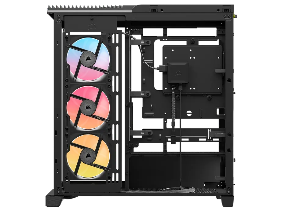FRAME 4500X RS-R ARGB Panoramic Glass Mid-Tower PC Case;includes 3x RS120-R ARGB Fans ; 4x 2.5'' ; 2x 3.5''  Black