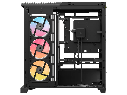 FRAME 4500X LX-R RGB LINK Panoramic Glass Mid-Tower PC Case; 3x RGB Fans Inclided; 4x 2.5'' ; 2x 3.5''; Black