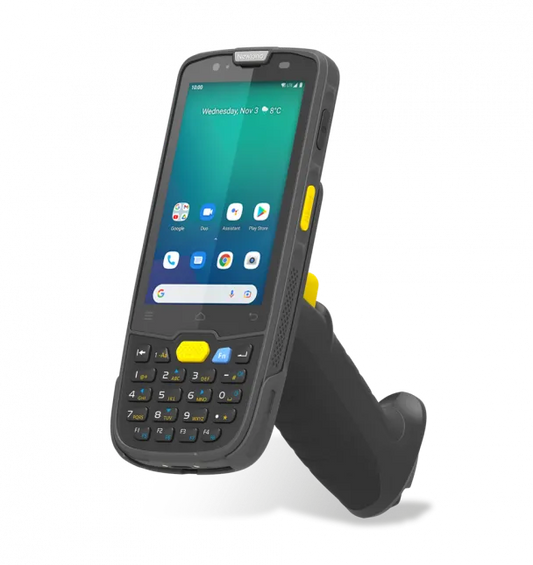 Newland-MT6755 Sei Mobile Computer with 4'' touchscreen; 2D CMOS Mega Pixel imager with Laser Aimer (CM6x); 4GB/64GB; BT; WiFi;