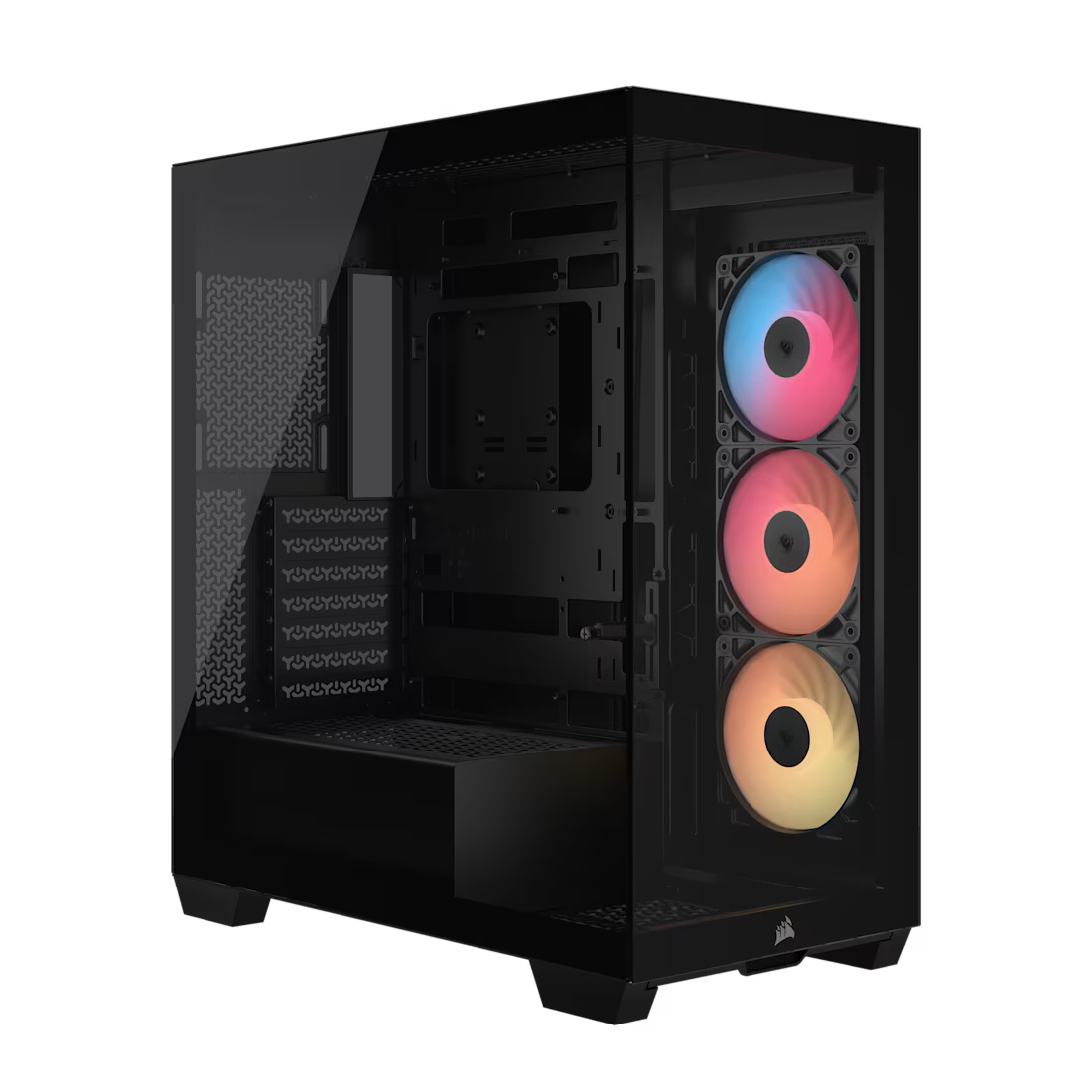 3500X RS-R ARGB Tempered Glass Mid-Tower PC Case; Black
