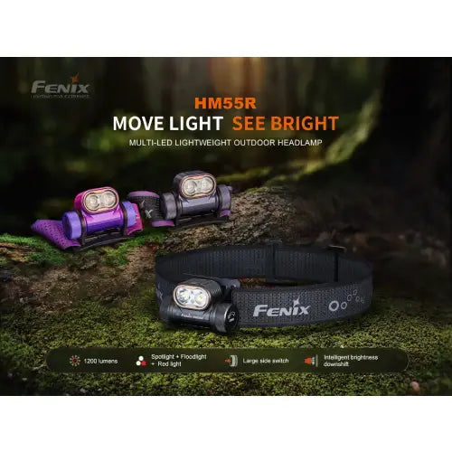 Fenix LED Headlamp (Dark Purple) - HM55R
