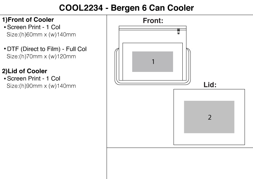 Bergen 6 Can Cooler