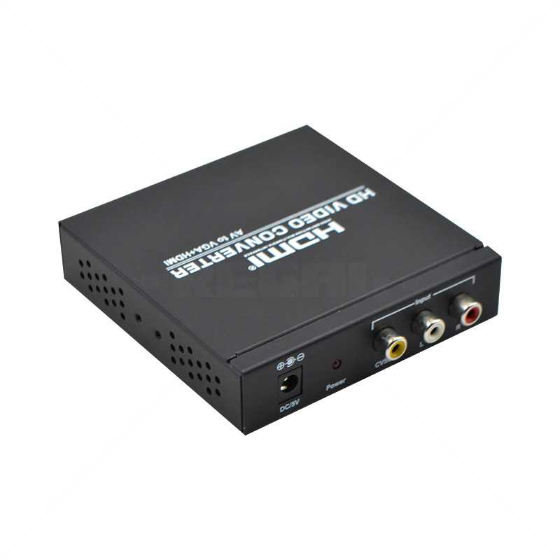 CCTV AV to VGA and HDMI Converter