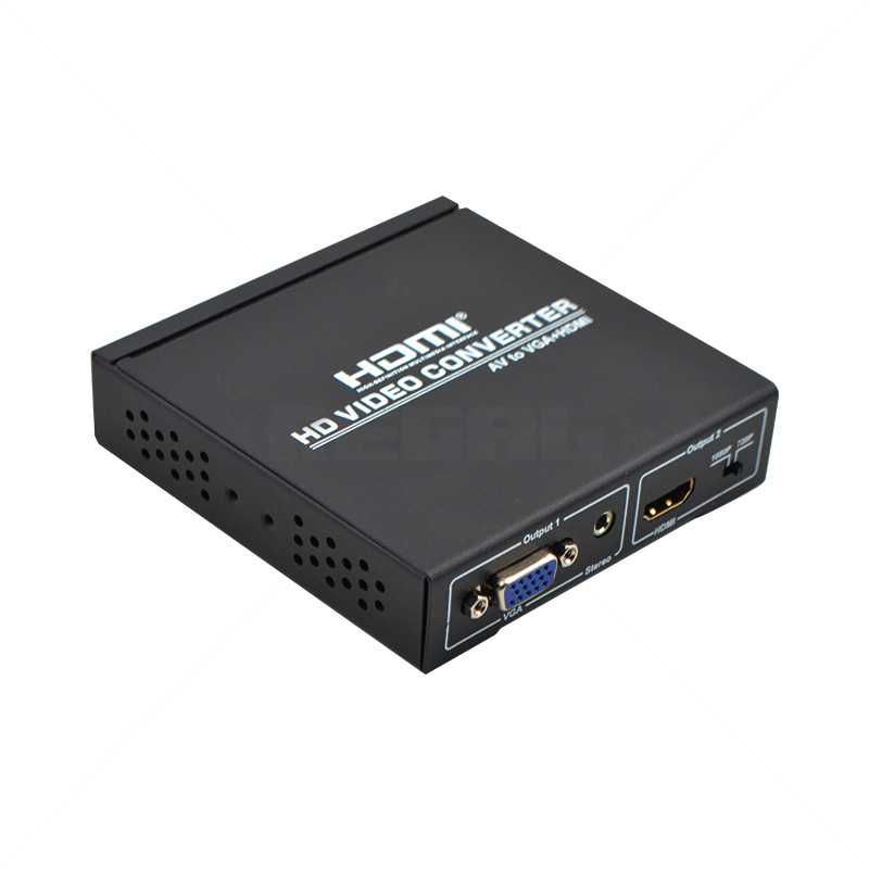 CCTV AV to VGA and HDMI Converter