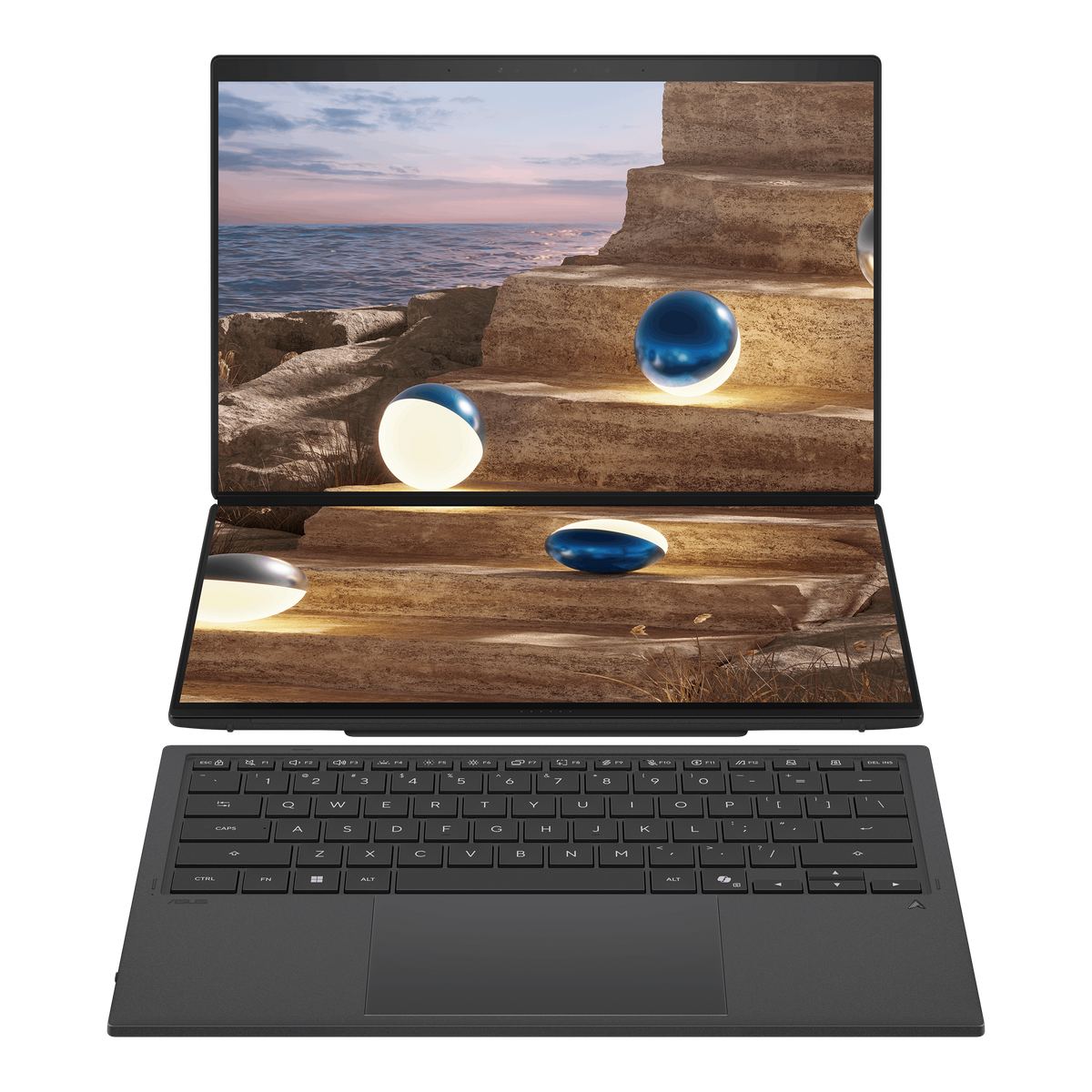 ASUS Zenbook Duo|UX8407AA-OU93220G2X|14'' 3K OLED|TOUCH|500nits|GREY|Ultra X9-378H|LPDDR5X 32GB OB|2TB PCIE SSD|Stylus|WIN 11 PR