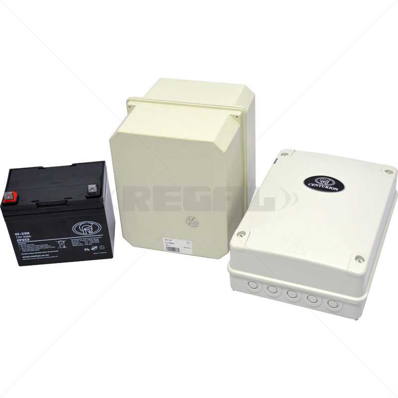 Centurion Gate Motor A10 DC Converter 3A incl Battery + Enclosure
