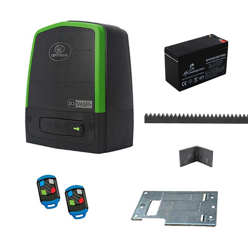 Centurion Motor Kit D3 SMART+  2x Tx4 SteelRack Battery Base Plate
