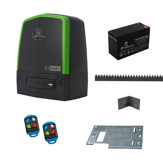 Centurion Motor Kit D3 SMART+  2x Tx4 SteelRack Battery Base Plate