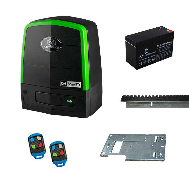 Centurion Motor Kit D4 SMART+  2x Tx4 NylonRack Battery Base Plate