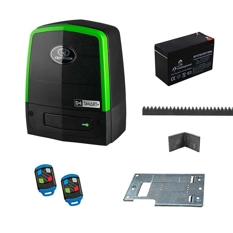 Centurion Motor Kit D4 SMART+ 2x Tx4 SteelRack Battery Base Plate
