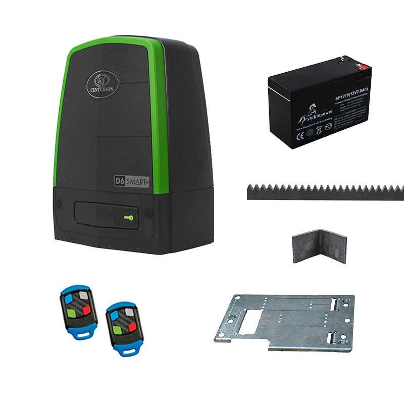Centurion Motor Kit D6 SMART+  2x Tx4 SteelRack Battery Base Plate