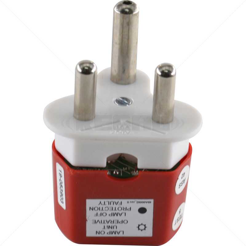 CL Protect Mains 16A Ded Plug LED Red
