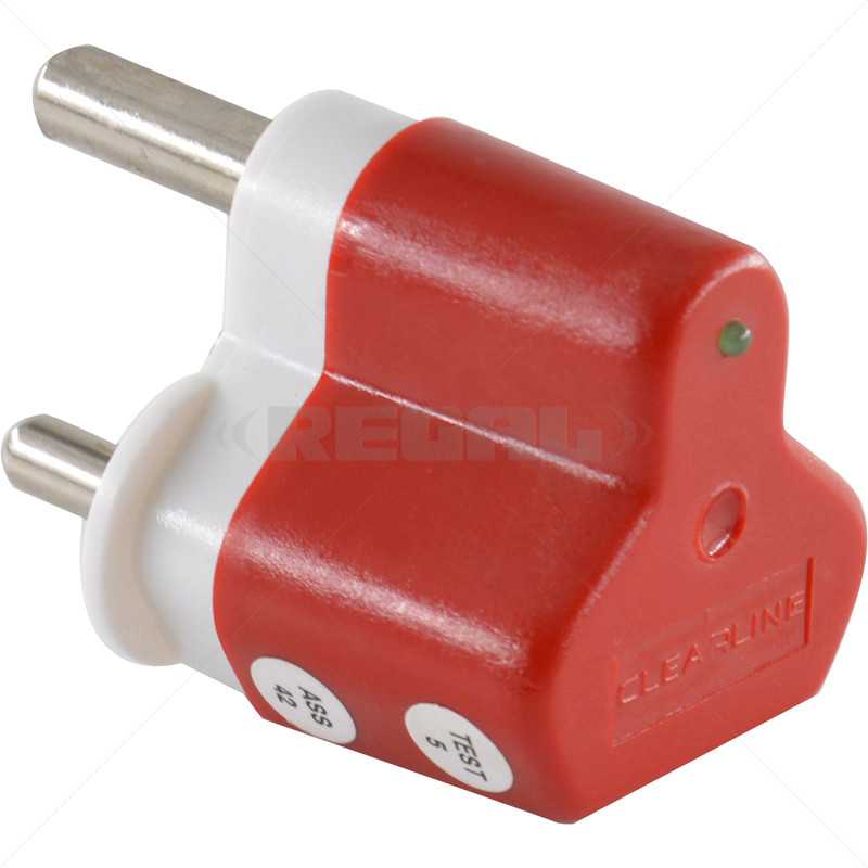 CL Protect Mains 16A Ded Plug LED Red