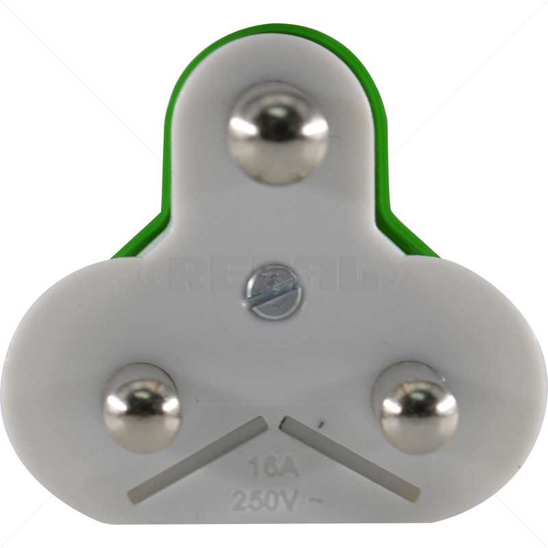 CL Protect Mains 16A Std Plug LED Green