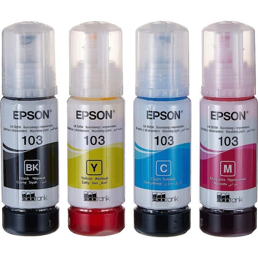 Epson - 103 Ecotank Mutli Pack Ink Bottles-6,500 Pages