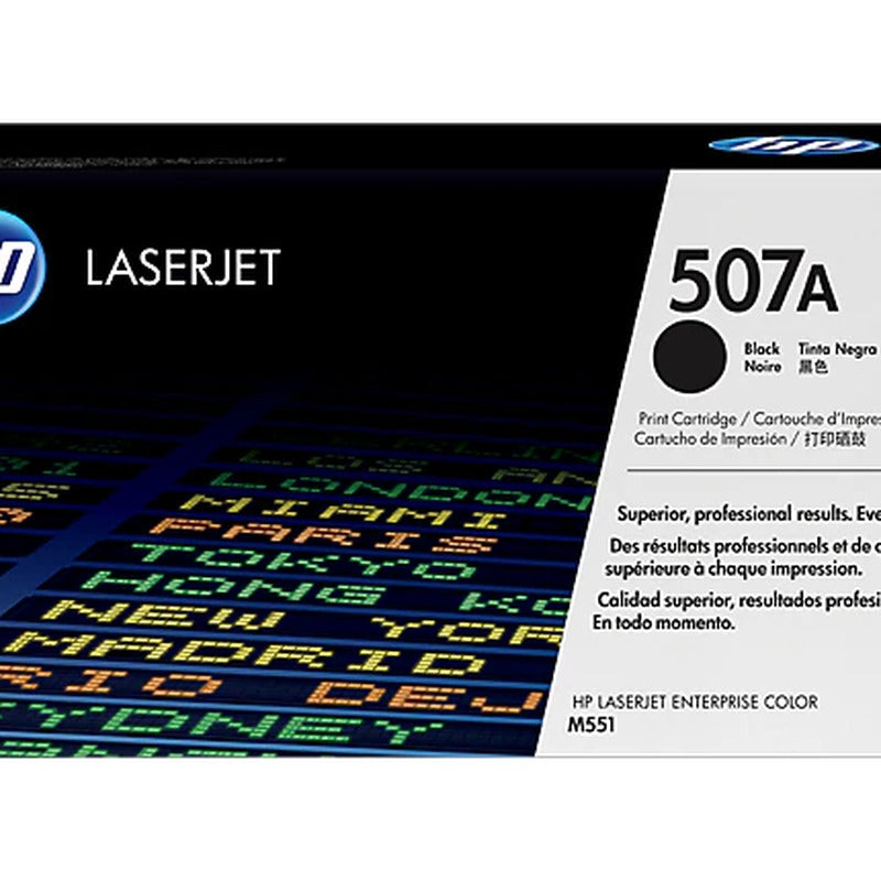 HP - Hp 507a Black Original Laserjet Toner Cartridge,5,500 Pages