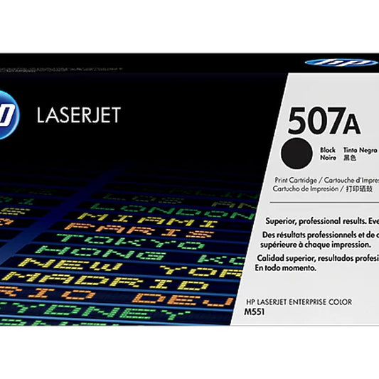 HP - Hp 507a Black Original Laserjet Toner Cartridge,5,500 Pages
