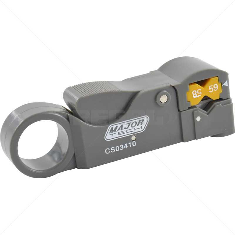 Coaxial Cable Stripper - Round Handle (o Conduit & Trunking)