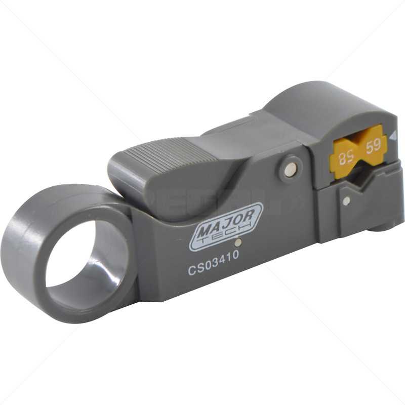 Coaxial Cable Stripper - Round Handle (o Conduit & Trunking)