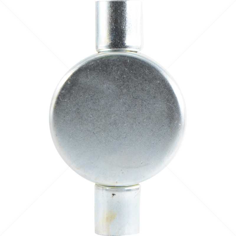 Conduit Bosal - 20mm 2-Way Box Galvanised incl Lid & Screws