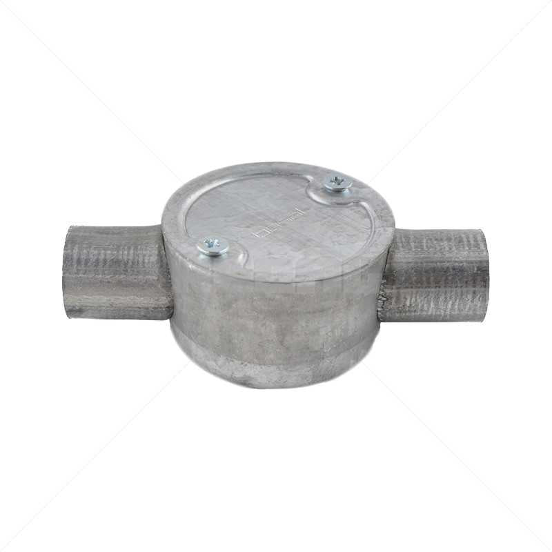 Conduit Bosal - 25mm 2-Way Box Galvanised incl Lid & Screws